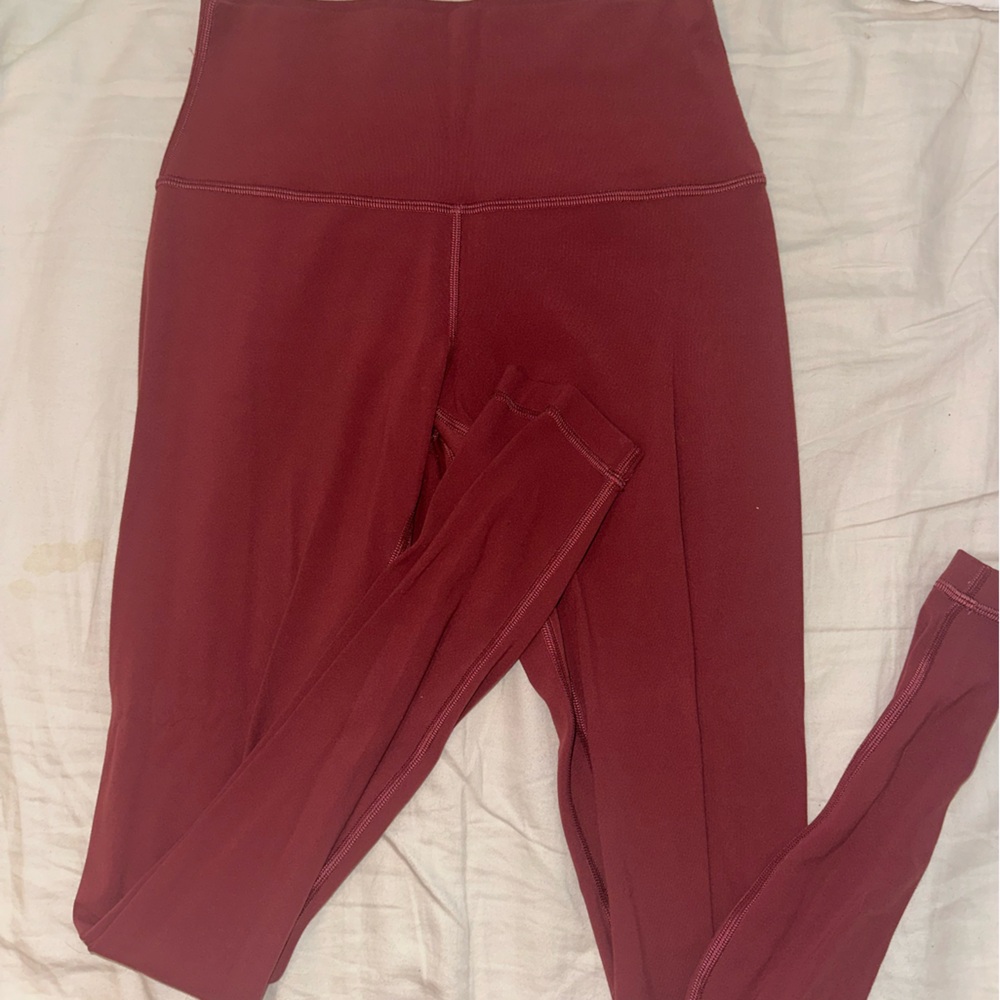 lululemon align leggings red merlot
